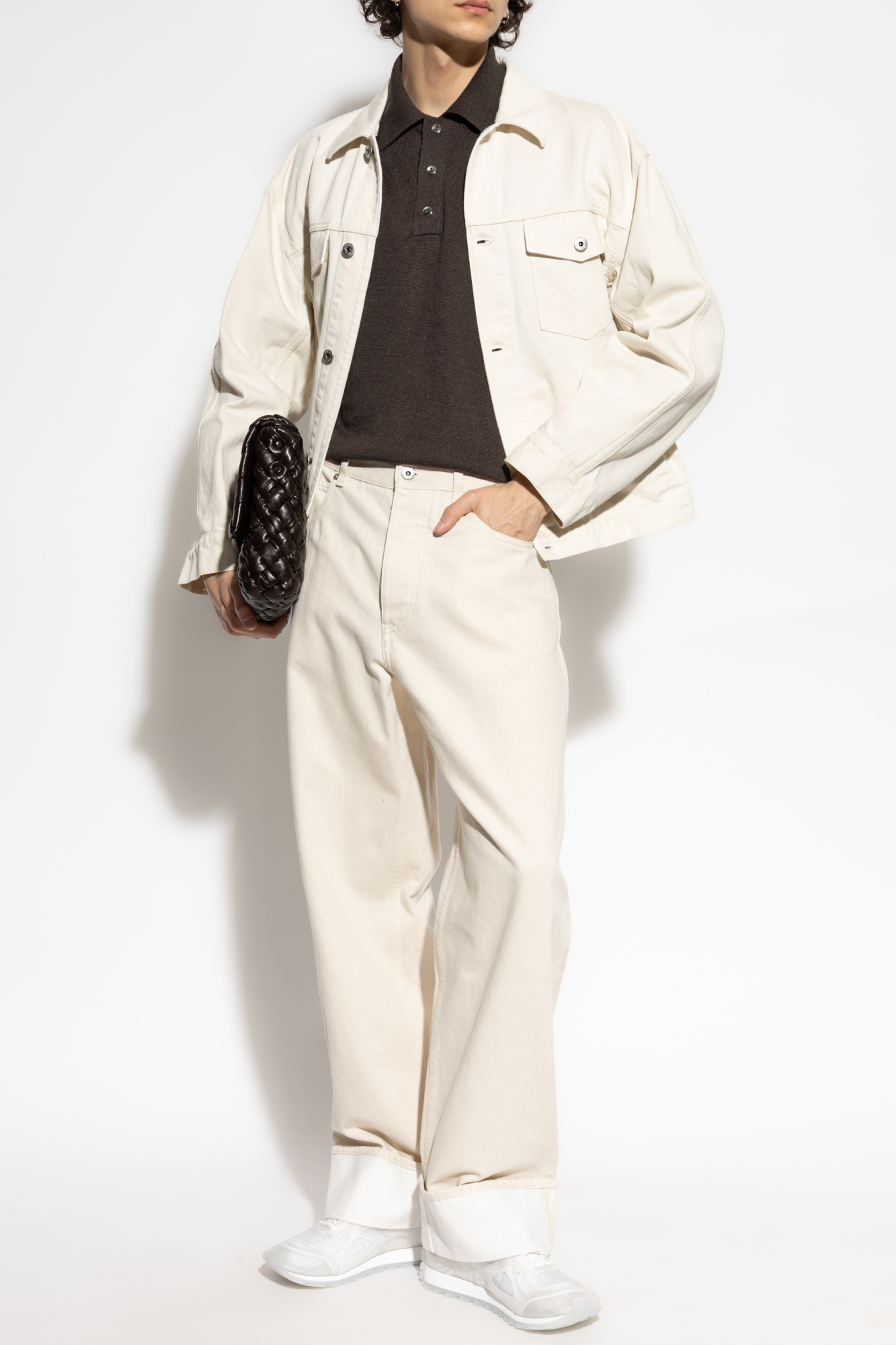 Cream Jeans with pockets Bottega Veneta - Vitkac AS